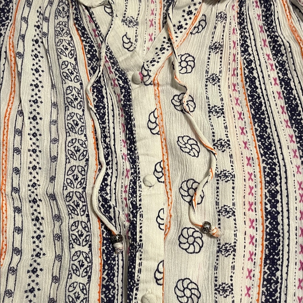 Grace & Lace Willow Button Down Peasant Blouse - Size XL - NWT - Picture 5 of 11